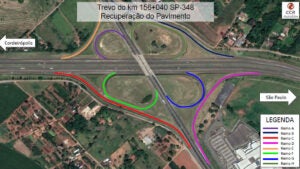 CCR AutoBAn continua com as obras no trevo do km 156 da Rodovia dos Bandeirantes
