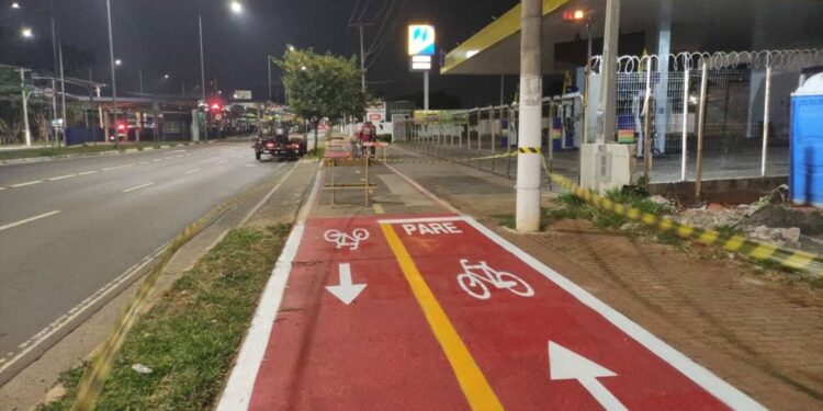 Trecho de ciclovia