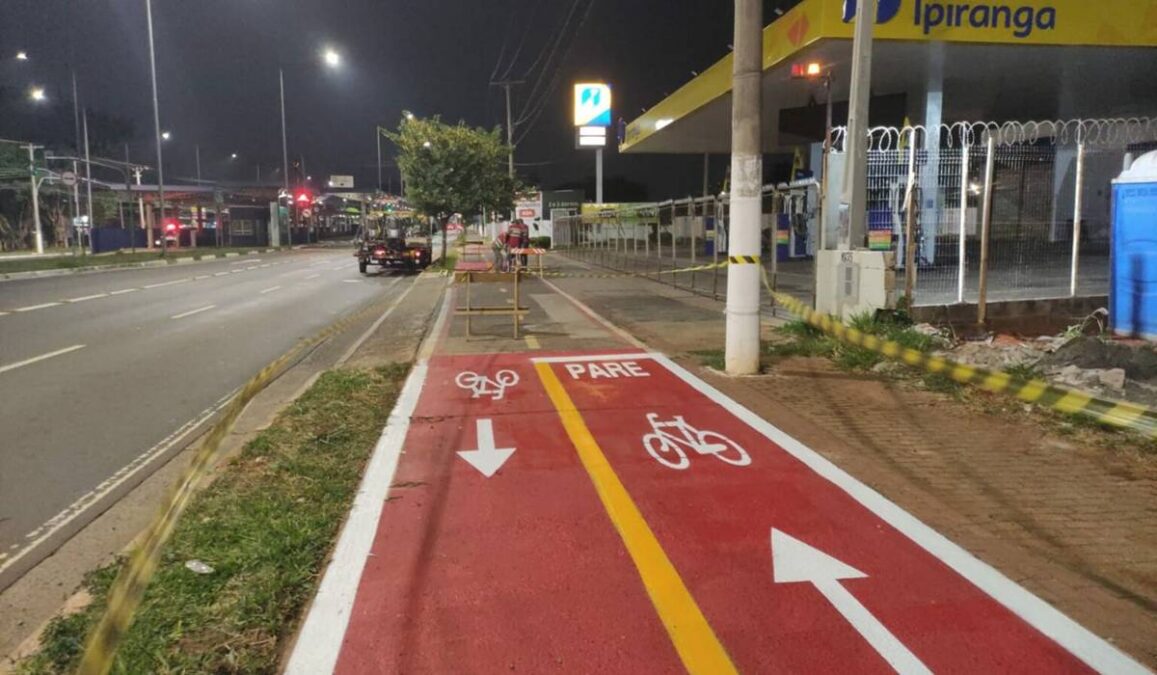 Trecho de ciclovia