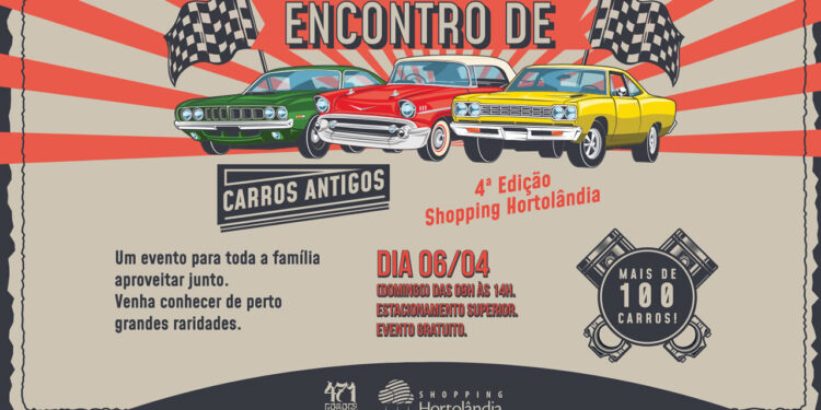 Carros antigos serão atração em evento gratuito em Hortolândia