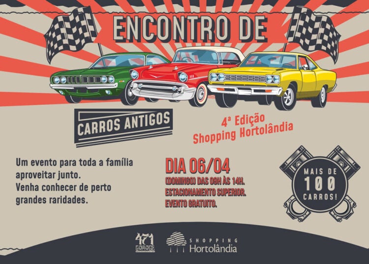 Carros antigos serão atração em evento gratuito em Hortolândia