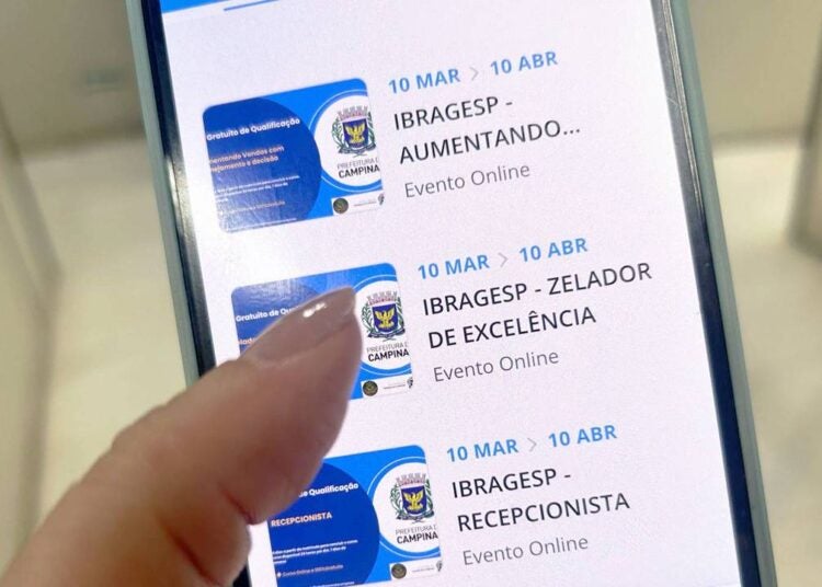 Feirão da Qualificação Profissional de Campinas oferece 2.132 vagas em cursos gratuitos