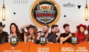Programação completa da Festa do Peão de Indaiatuba 2025