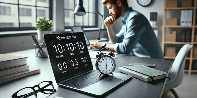 Regra dos 10 minutos melhora o foco e evita distrações