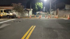 Região central de Hortolândia recebe etapa noturna de sinalização de solo