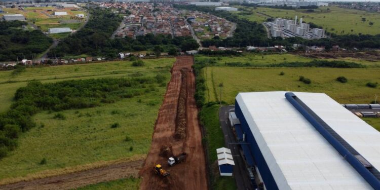 Construção de novo viário em Hortolândia