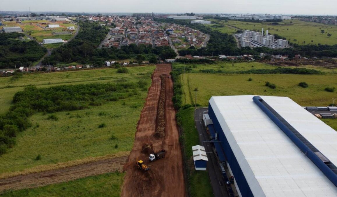 Construção de novo viário em Hortolândia