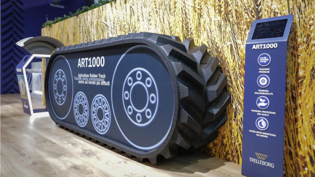Agrishow 2025: Trelleborg Tires apresenta esteira de borracha ART1000