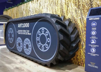 Agrishow 2025: Trelleborg Tires apresenta esteira de borracha ART1000