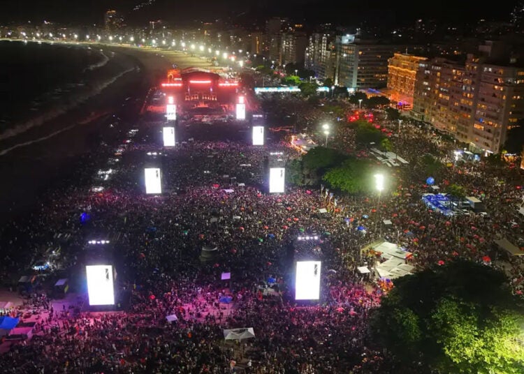 Show de Lady Gaga Copacabana