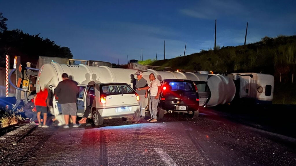 Acidente SP-101 - Foto Waldir Junior/TV Hortolândia