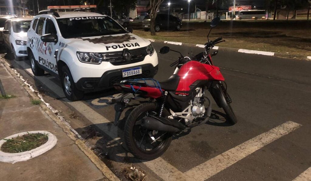 moto roubada em Hortolândia