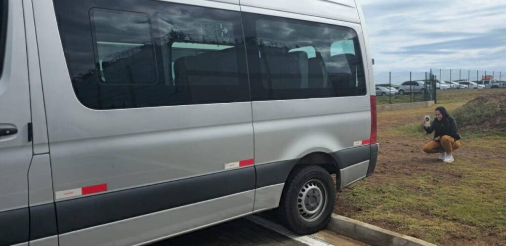 Inspeção em veículos a diesel da frota de Hortolândia