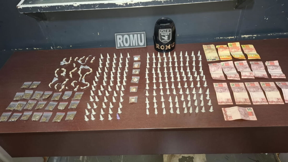 Tráfico de drogas: ROMU prende dois homens no Jardim Girassol