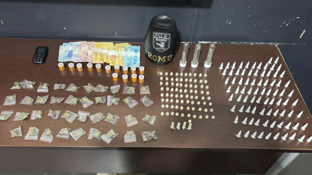 Falsidade ideológica no Jardim Amanda: ROMU prende homem e apreende drogas