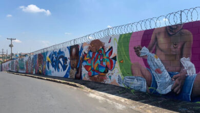 murais de graffiti