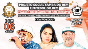 Samba do Bem reúne música e solidariedade em Hortolândia neste domingo