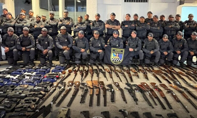 Operação Polícia Militar apreende 183 armas de fogo em Americana