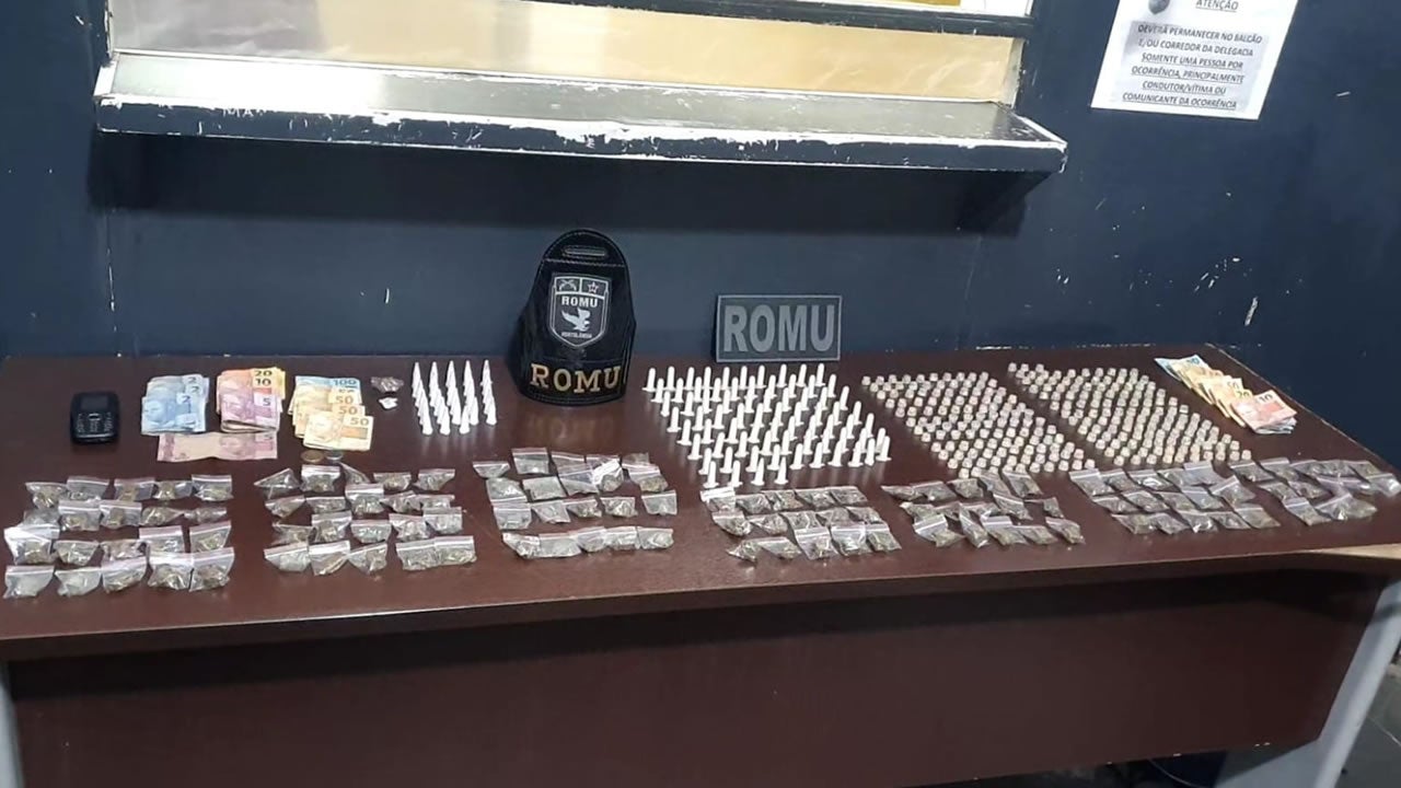 Tráfico de drogas no Jardim Amanda ROMU