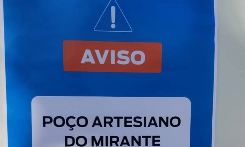 poço artesiano do Jardim Mirante