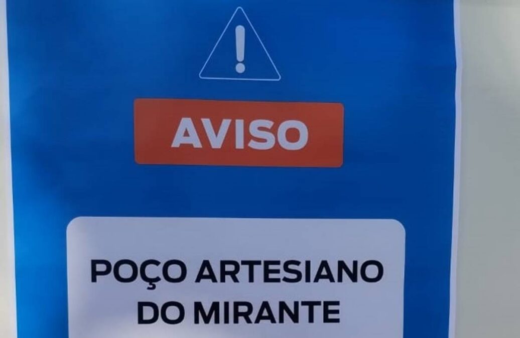 poço artesiano do Jardim Mirante