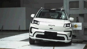 GAC Aion V é avaliado com 5 estrelas em testes de segurança da Euro NCAP