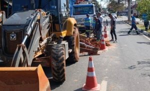 Reparos na Av. Brasil afetam trânsito no Jardim Amanda