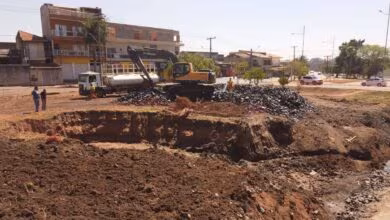 Canalização do córrego: obras para o futuro parque socioambiental do Jardim Amanda