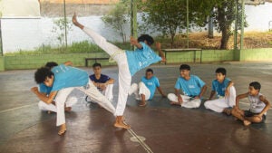 Batizado e troca de cordões marcam evento das Oficinas Culturais em Hortolândia