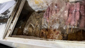 Polícia descarta 280 kg de carnes irregulares em lanchonete no Centro de Campinas