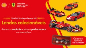 Shell apresenta coleção de carros da Ferrari em miniaturas que são controlados por aplicativo