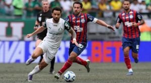 Palmeiras perde para Bahia em jogo parelho e se mantém na terceira colocação