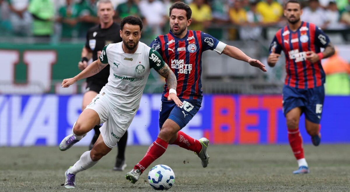Palmeiras perde para Bahia em jogo parelho e se mantém na terceira colocação