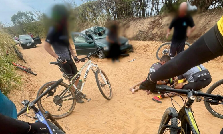 Ciclista é atropelada por carro em alta velocidade em Monte Mor