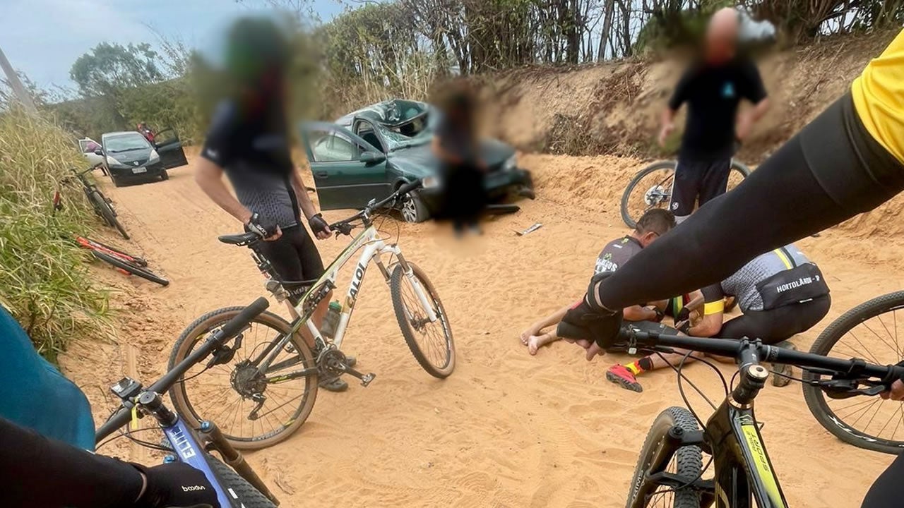 Ciclista é atropelada por carro em alta velocidade em Monte Mor