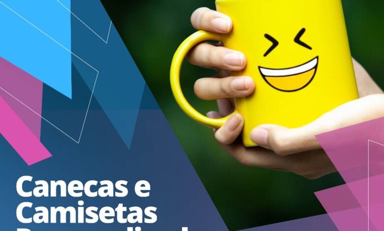 canecas e camisetas