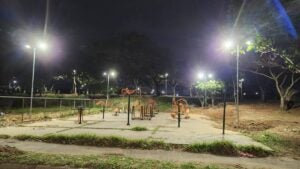 Hortolândia substitui iluminação pública vandalizada em praça do Jardim Primavera