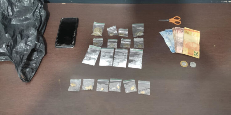 Tráfico de drogas homem é preso pela ROMU no Parque Gabriel, em Hortolândia