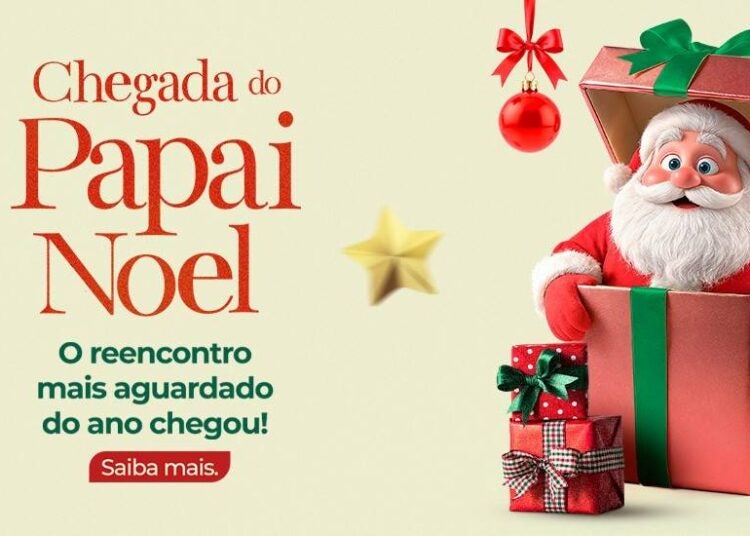 chegada do Papai Noel