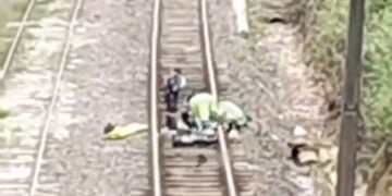 atropelado por trem