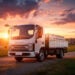 Caminhão JAC ao pôr do sol