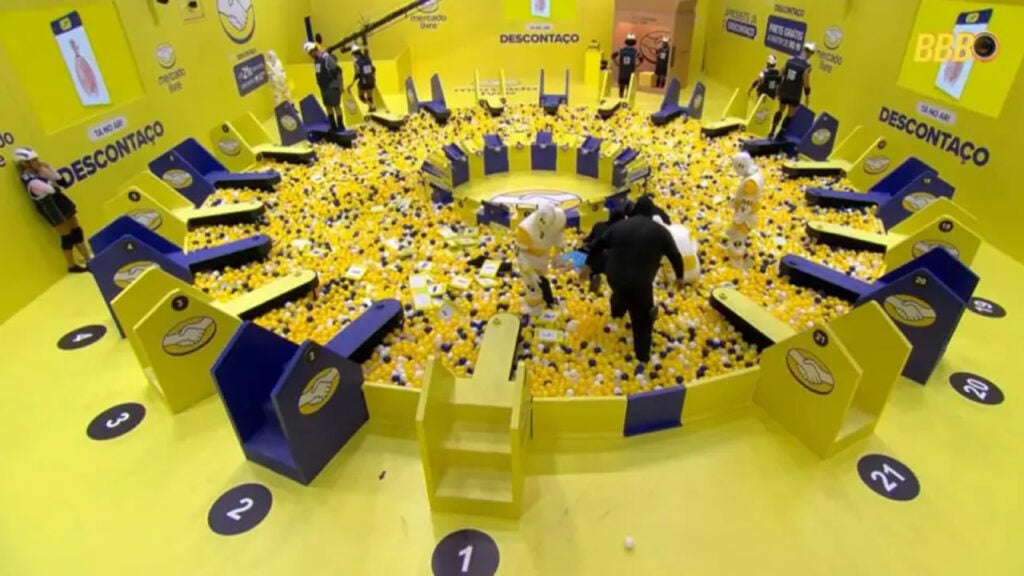 BBB 26: Henri Castelli convulsiona em prova - Foto reprodução Rede Globo