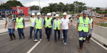 Obras do Viaduto da Vila Real