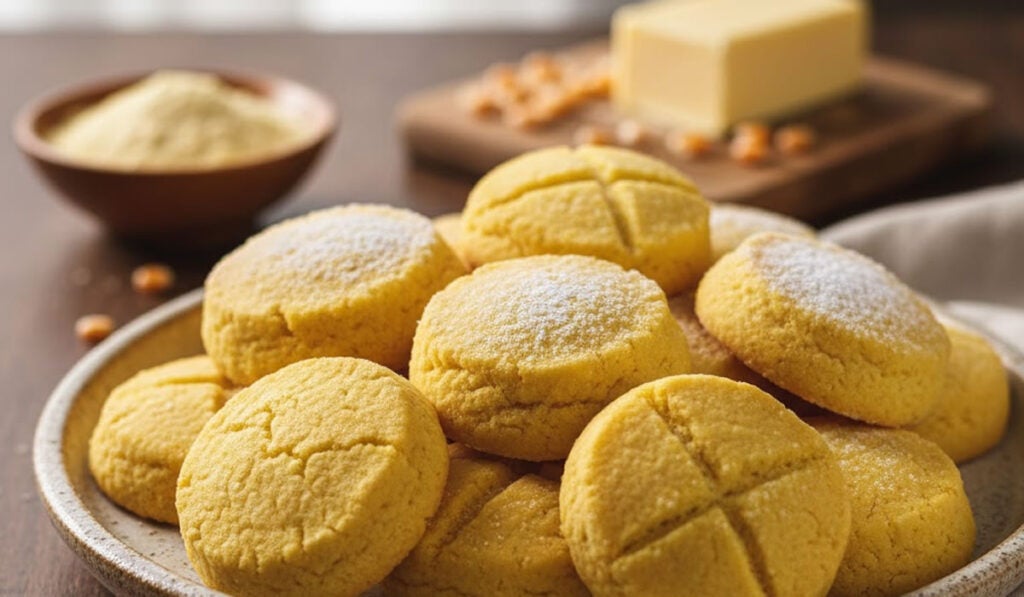 Bolacha amanteigada de milho