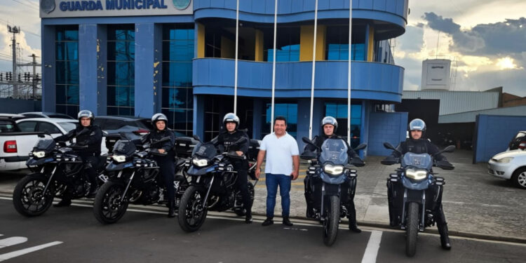 Guarda Municipal de Hortolândia recebe novas motocicletas para reforçar patrulhamento