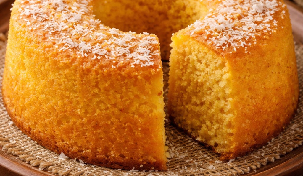 bolo de flocão de milho