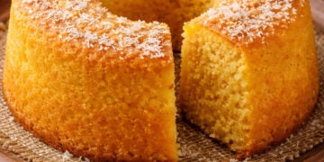 bolo de flocão de milho