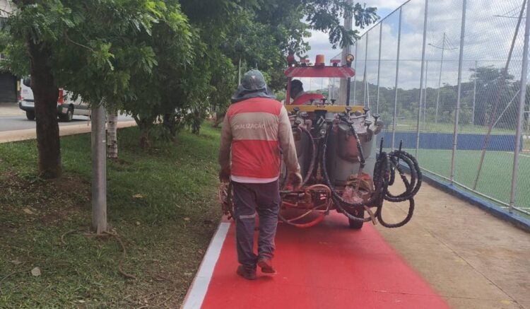 Novo parque do Jardim Amanda ganha ciclovia que já muda a paisagem do bairro