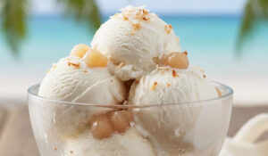 Sorvete de coco com tapioca cremoso e fácil