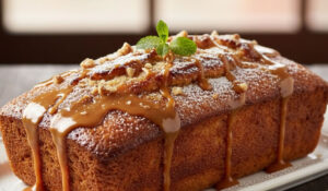 Torta de pão com doce de leite cremosa e perfeita para reaproveitar pão